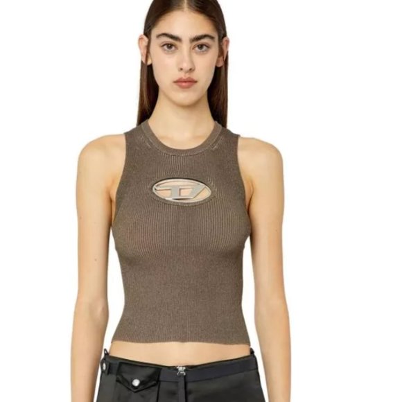 DIESEL トップス Diesel | Tops | Diesel Logo Cutout Tank Top | Poshmark